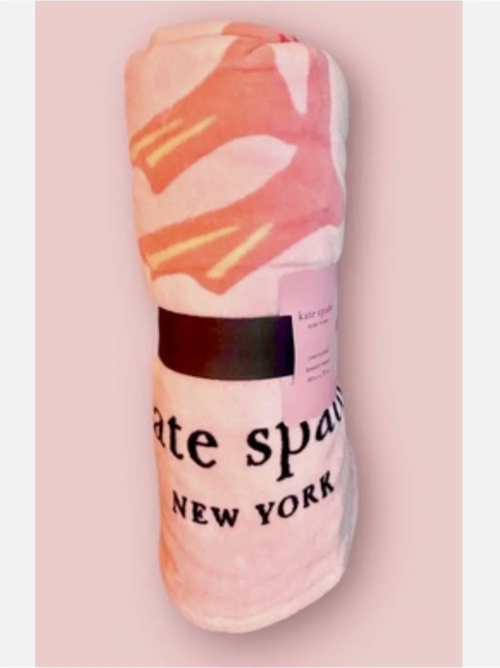 🆕 Kate Spade Flamingo Oversized Beach Towel